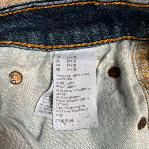 American Eagle outfitters men’s extreme flex slim straight 29/32 jeans - Picture 4 of 8